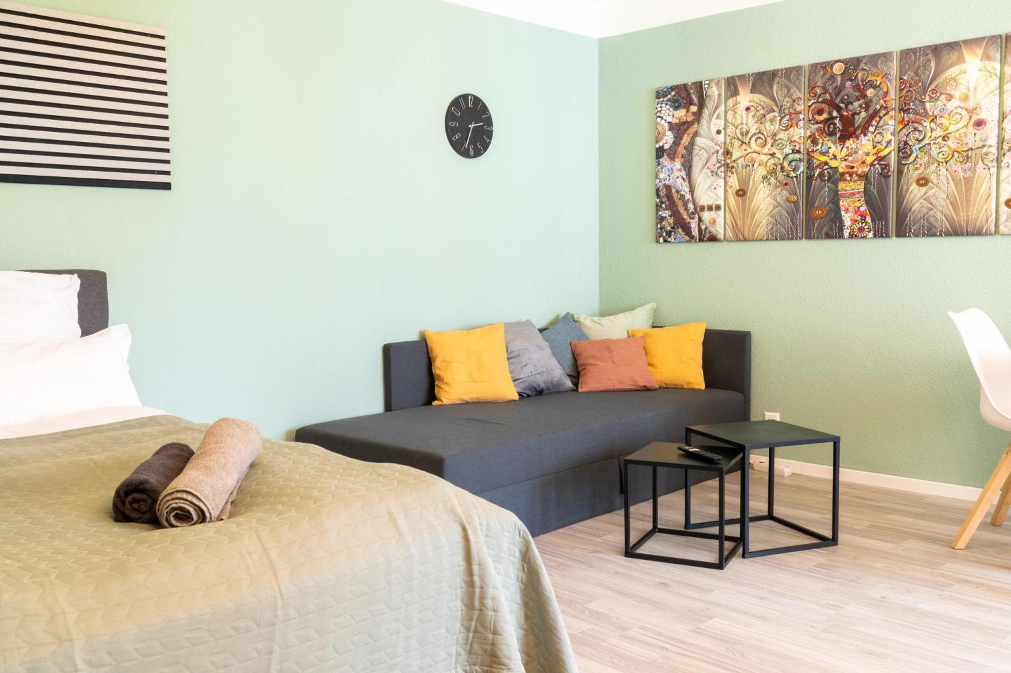 Home Shanti - Studio, Suedvorstadt, Balkon, Tv 莱比锡 外观 照片