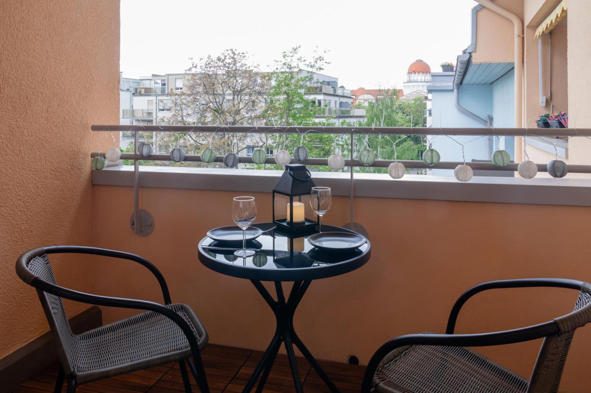 Home Shanti - Studio, Suedvorstadt, Balkon, Tv 莱比锡 外观 照片