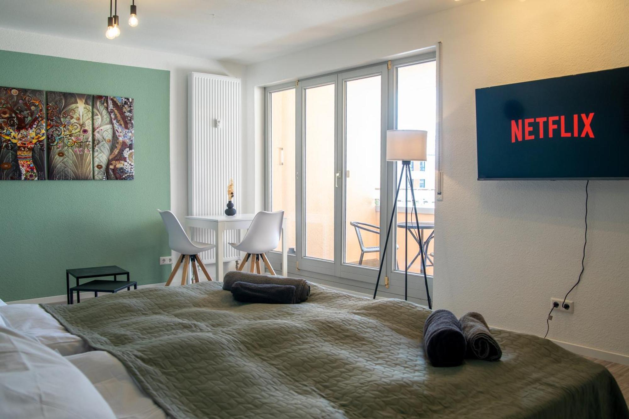 Home Shanti - Studio, Suedvorstadt, Balkon, Tv 莱比锡 外观 照片